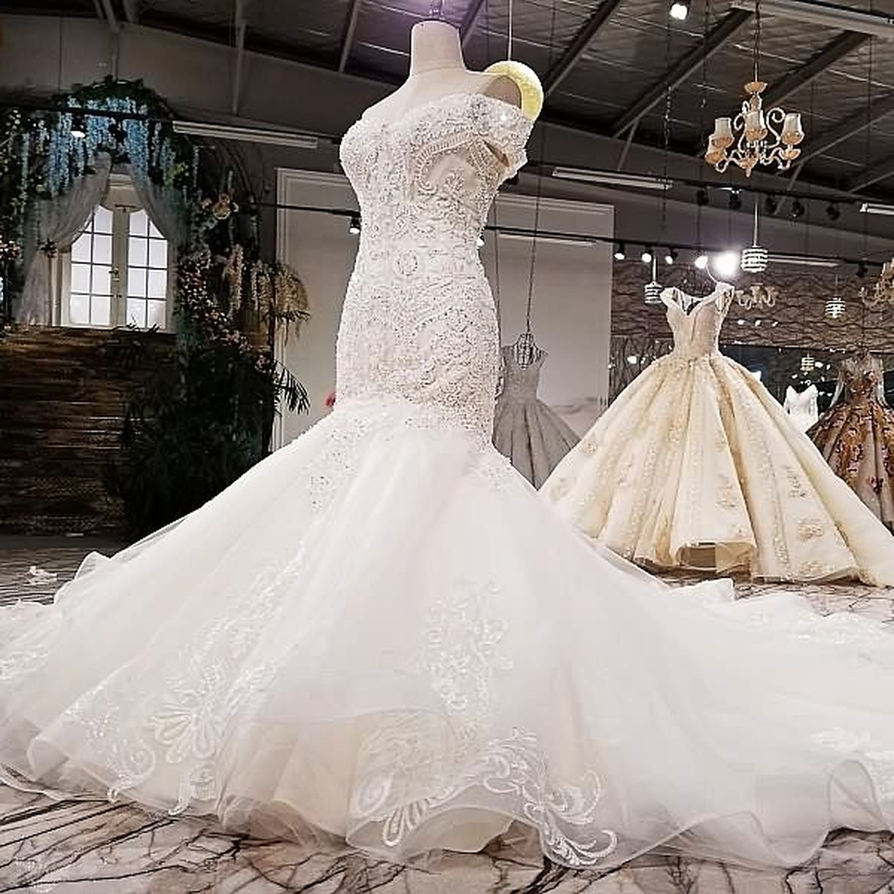 Style CARLOTTA Beaded Mermaid Gown with Sweetheart Neckline and Ruffle  Skirt  Justin Alexander Signature